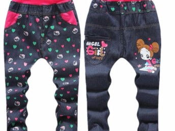 圖 5元夏季爆款卡通牛仔長(zhǎng)褲批發(fā)貨到付款3 7歲小朋友七分褲批發(fā) 廣州服裝 鞋帽 箱包